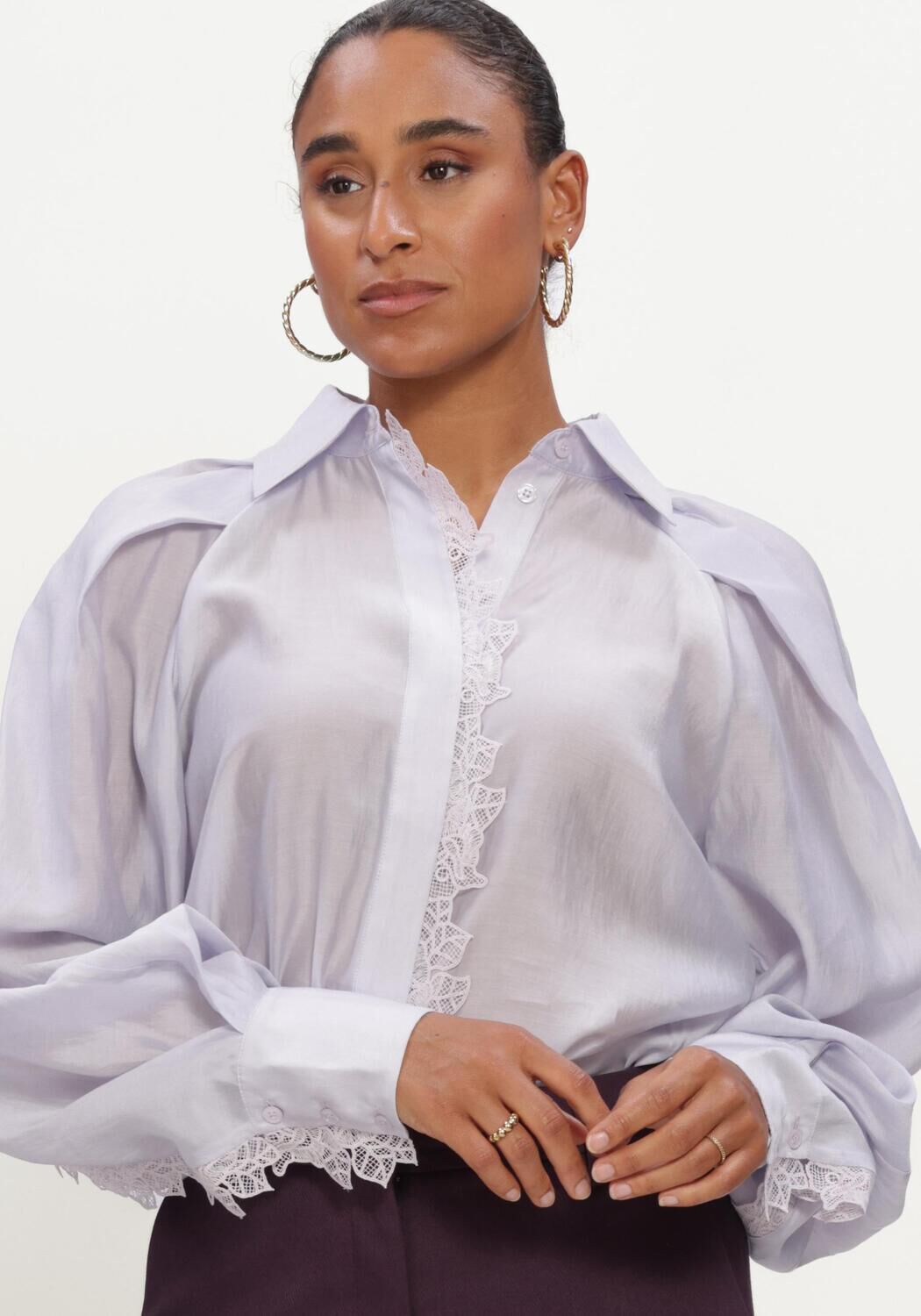 Lila COPENHAGEN MUSE Blusen CMMOLLY-SHIRT - large