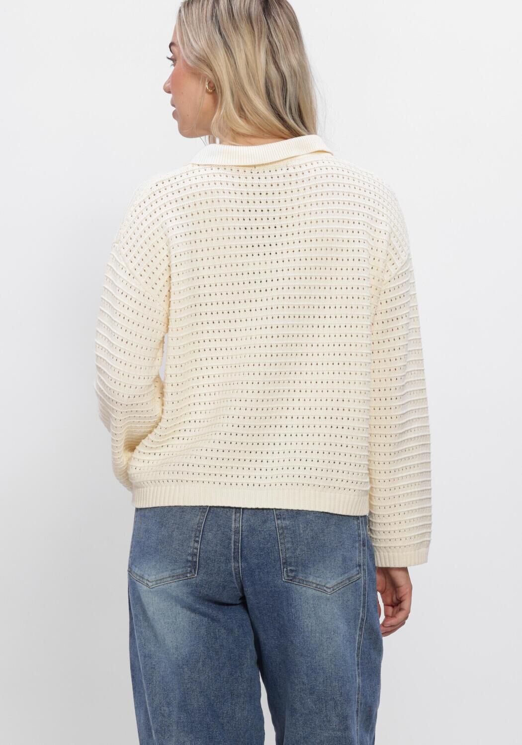 Ecru YDENCE Pullover KNITTED TOP CLARA - large