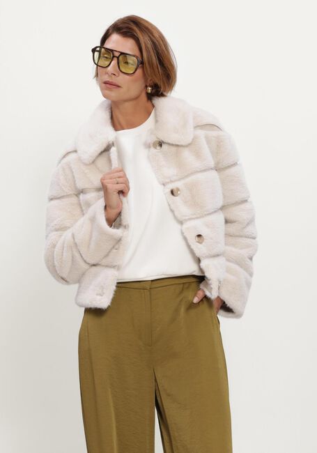 Creme BEAUMONT Fake-Fur-Jack ELSIE JACKET - large