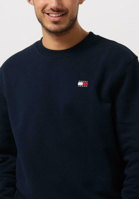 Dunkelblau TOMMY JEANS Pullover TJM REG BADGE CREW EXT - large