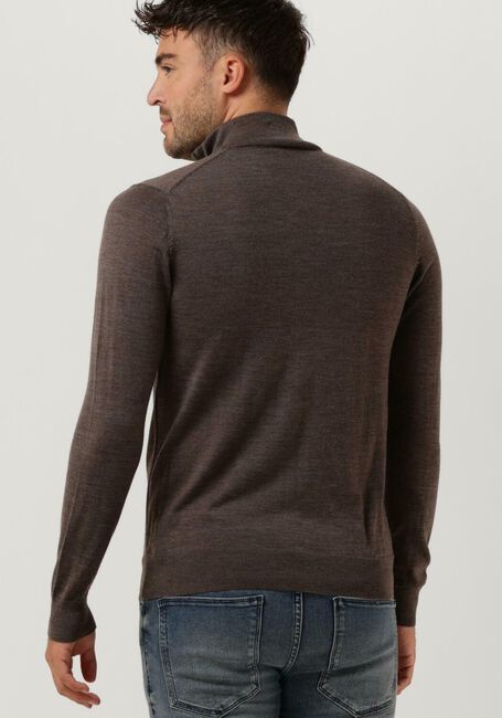 Taupe PROFUOMO Rollkragenpullover PULLOVER HALFZIP - large