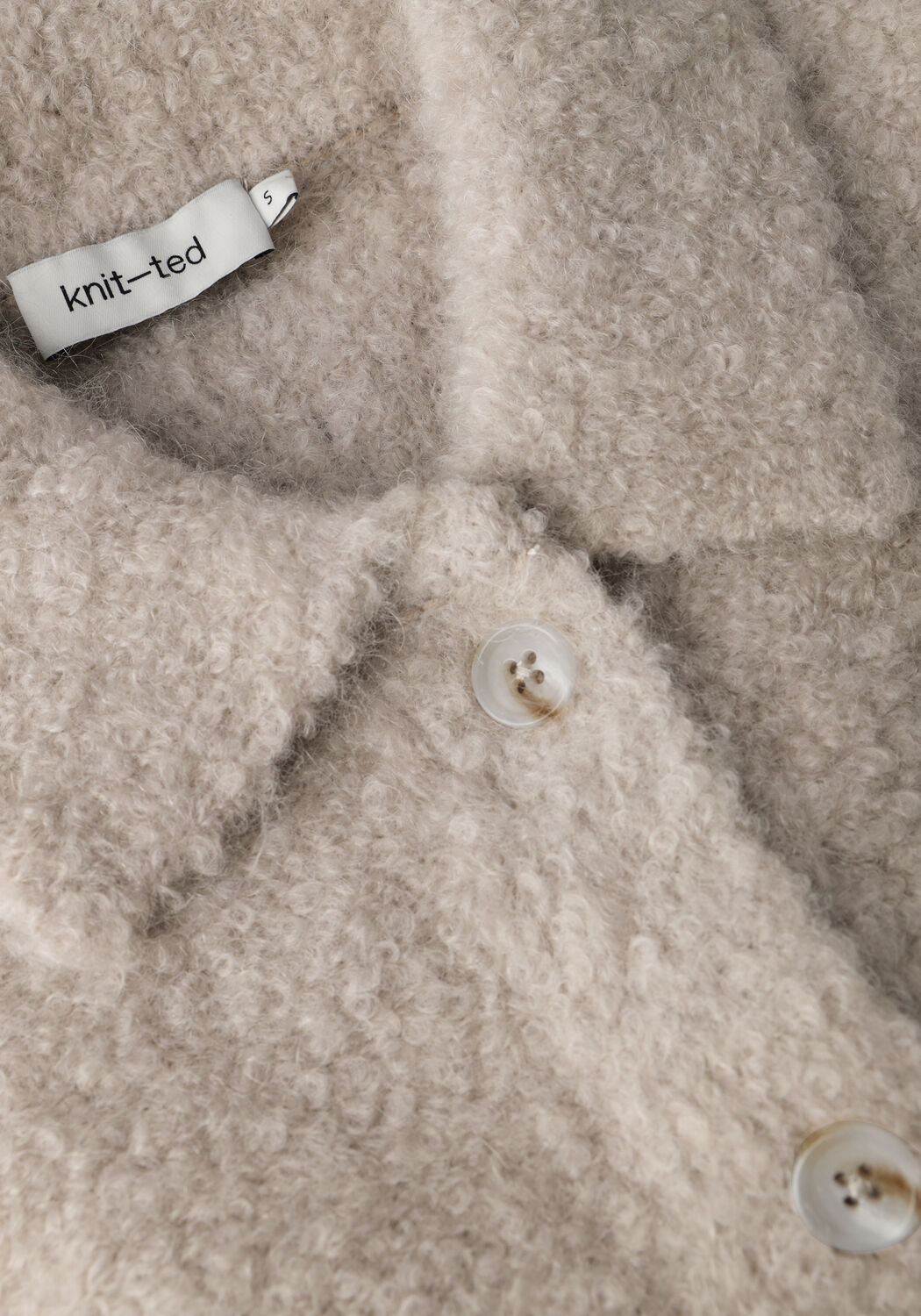 Graue KNIT-TED Strickjacke ASA - large