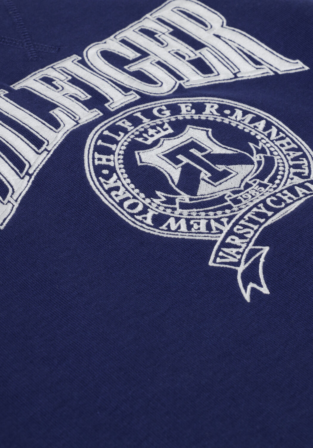 Blaue TOMMY HILFIGER Pullover U HILFIGER VARSITY SWEATSHIRT - large