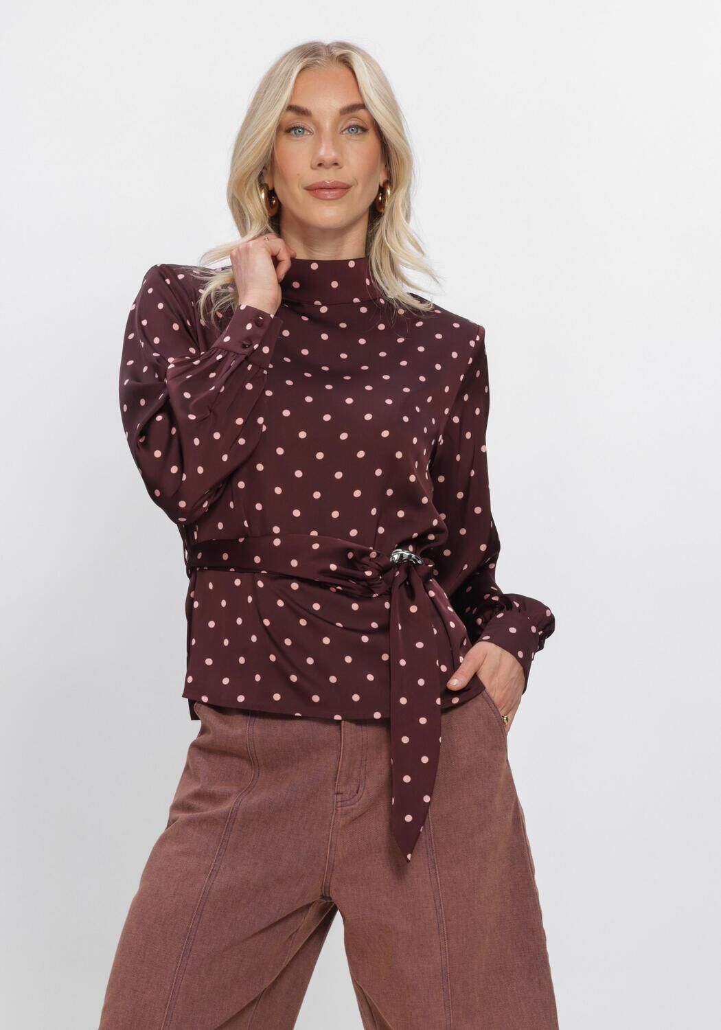 Bordeaux STUDIO AMAYA Blusen SELYA BLOUSE - large