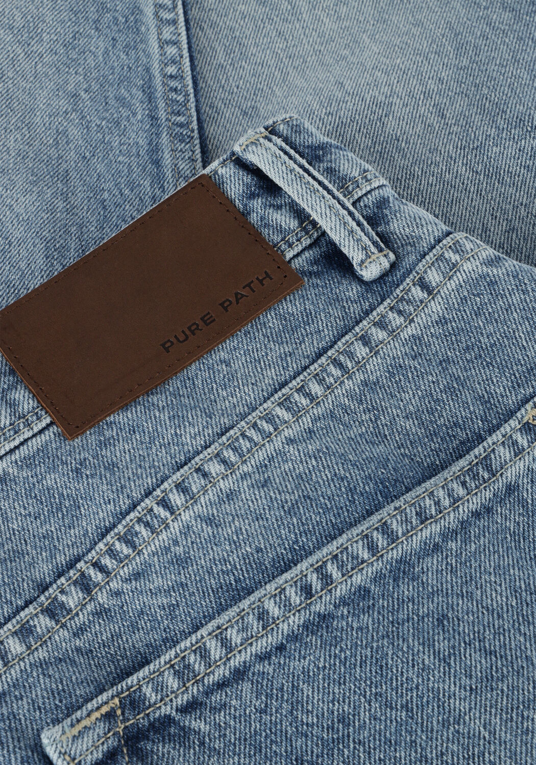 Blaue PURE PATH Straight leg jeans THE ERIC REGULAR FIT JEANS - large