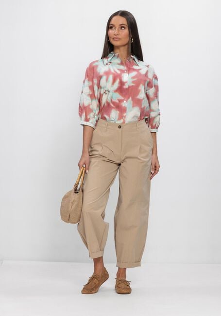 Mehrfarbige/Bunte JANSEN AMSTERDAM Blusen PIP BLOUSE WF 761 3/4 PUFFED SLEEVE WIDE FIT - large