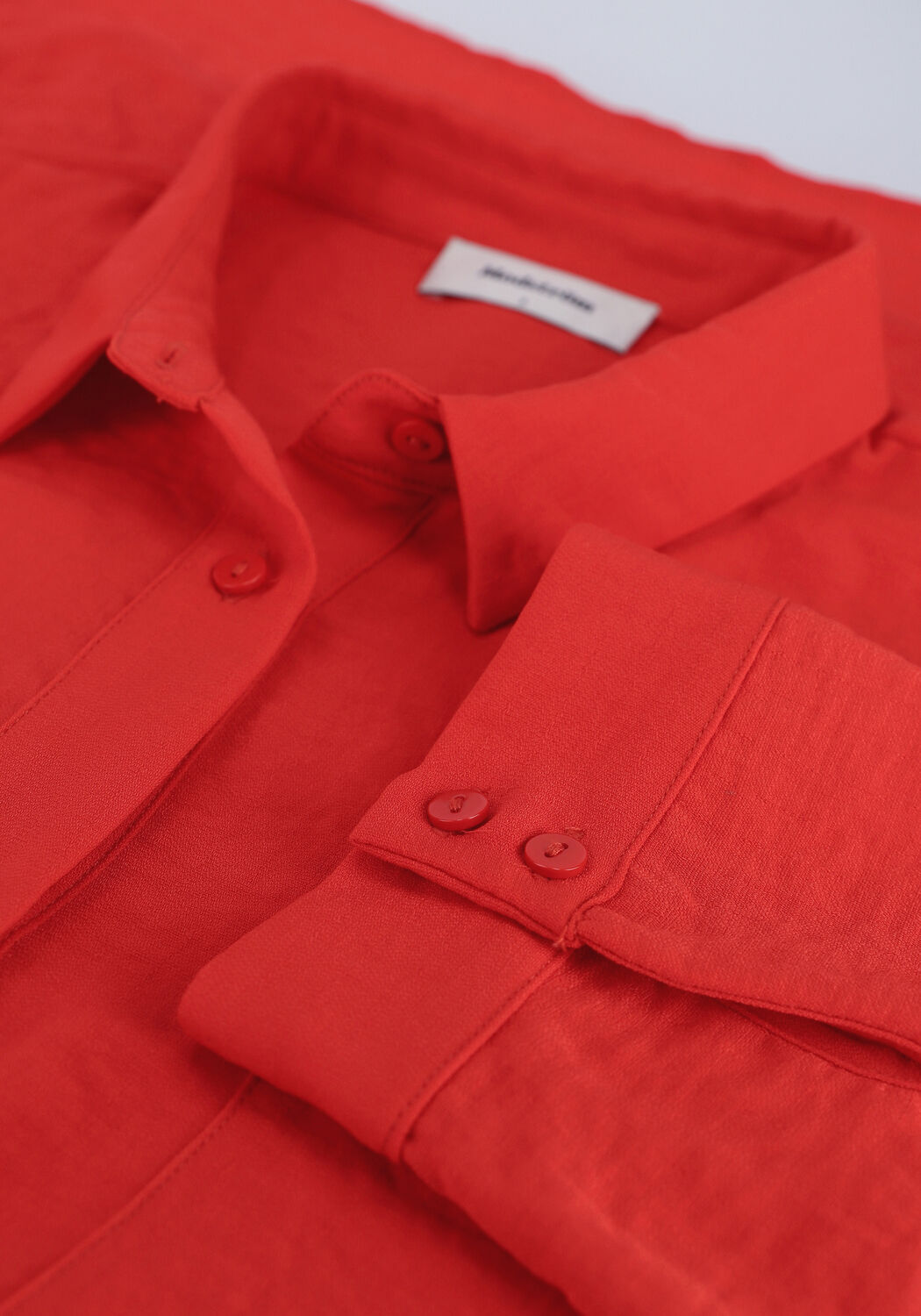 Rote MODSTR&Ouml;M Blusen ALEXIS SHIRT - large