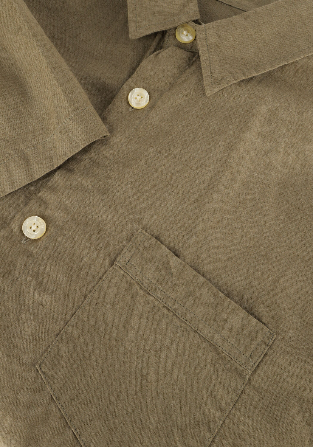 Gr&uuml;ne FOR&Eacute;T Casual-Oberhemd SERENE LINEN SS SHIRT - large