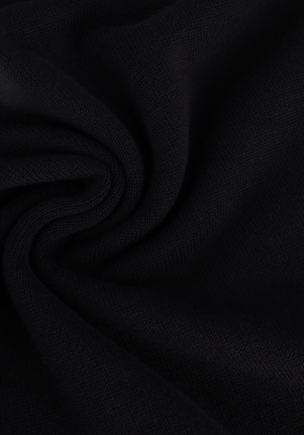 Schwarze PUREWHITE Pullover HALF ZIP WITH RIBBED COLLAR - large