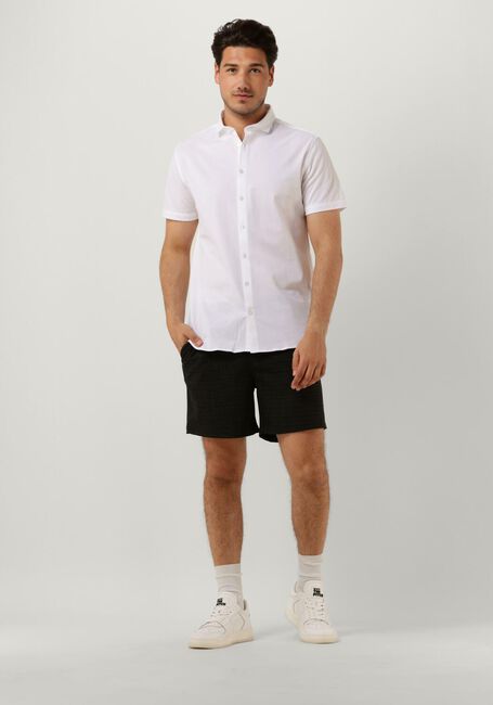 Weiße PUREWHITE Casual-Oberhemd MELANGE SS BASIC SHIRT - large