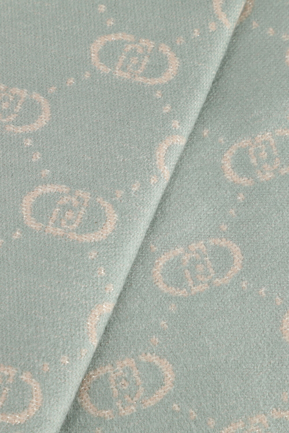 Gr&uuml;ne LIU JO Schal LOGO JACQUARD - large