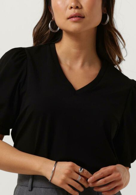 Schwarze OBJECT Top OBJCAROLINE S/S TOP - large