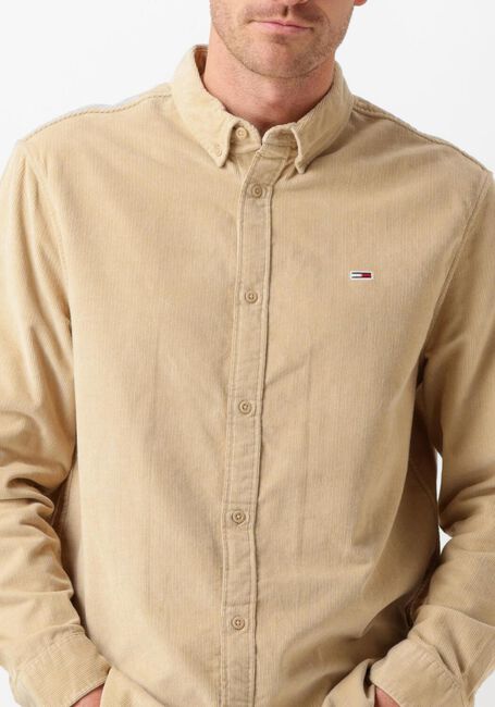 Beige TOMMY JEANS Casual-Oberhemd TJM REG CORDUROY SHIRT - large