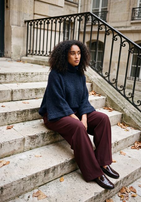 Dunkelblau AIMEE THE LABEL Pullover & Cardigans NAMIBIAW6 KNITTED SWEATER - large