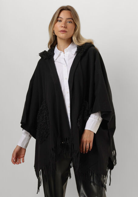 Schwarze LIU JO Pullover & Cardigans FAKE FUR - CLOACK - large