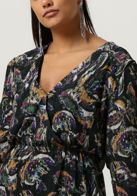 Schwarze ALIX THE LABEL Minikleid LADIES KNITTED PAISLEY LUREX DRESS - large