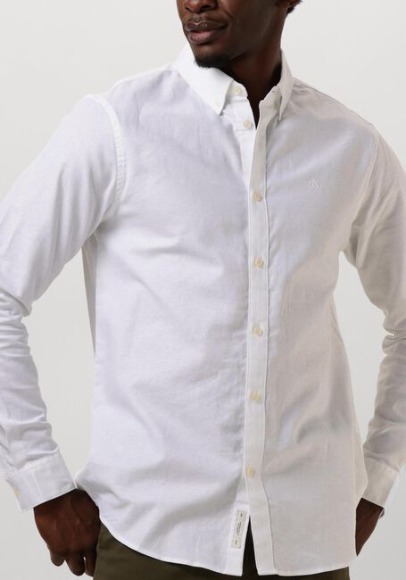 Weiße SCOTCH & SODA Casual-Oberhemd OXFORD SOLID - large