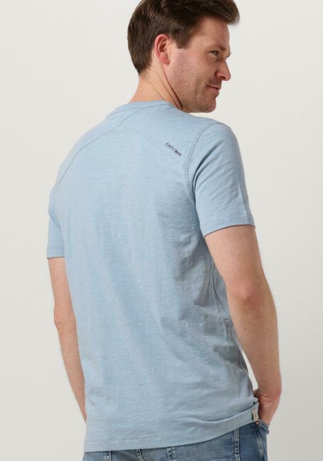 Hellblau CAST IRON T-shirt SHORT SLEEVE R-NECK COTTON SLUB - large