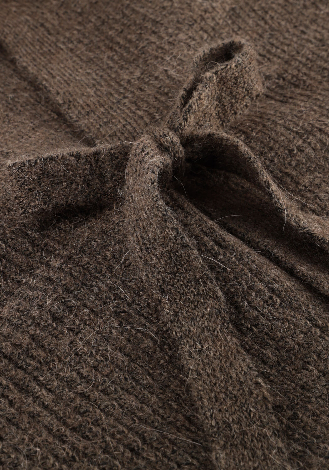 Braune OBJECT Strickjacke OBJPARVI KNIT CARDIGAN - large