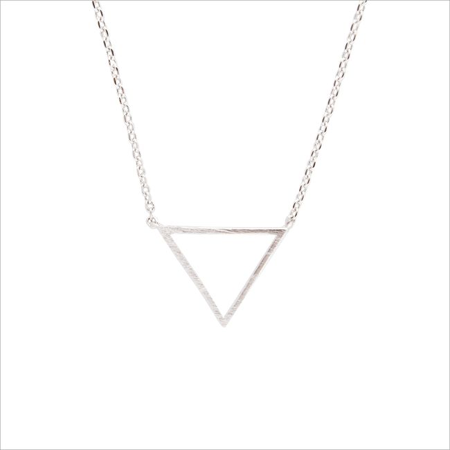 Silberne ALLTHELUCKINTHEWORLD Kette ELEMENTS NECKLACE TRIANGLE - large