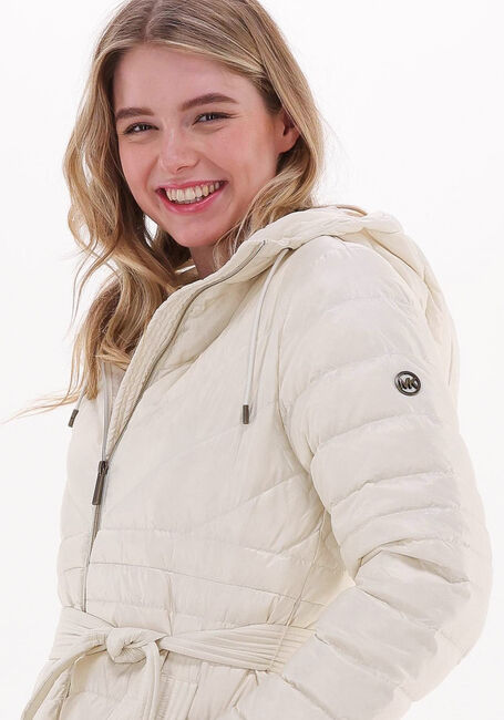 Creme MICHAEL KORS Wattierte Jack LONG FITTED PUFFER - large