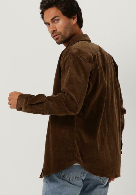 Camelfarbene ANERKJENDT Overshirt AKLEIF CORDUROY SHIRT - large