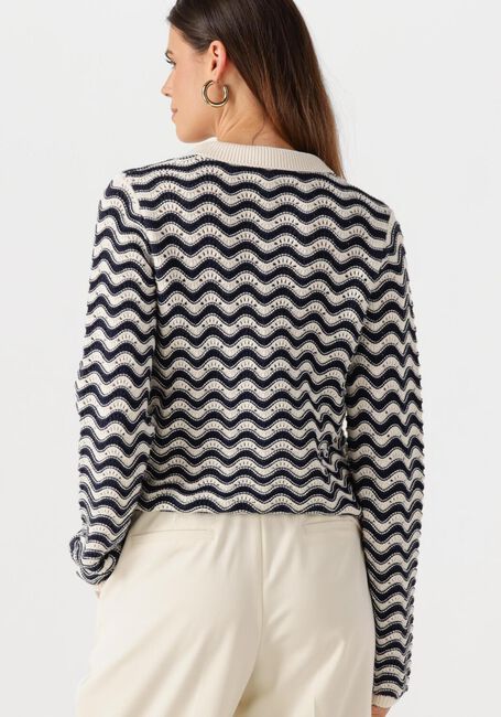 Blaue FABIENNE CHAPOT Strickjacke CARO CROCHET CARDIGAN LONG SLEEVE - large