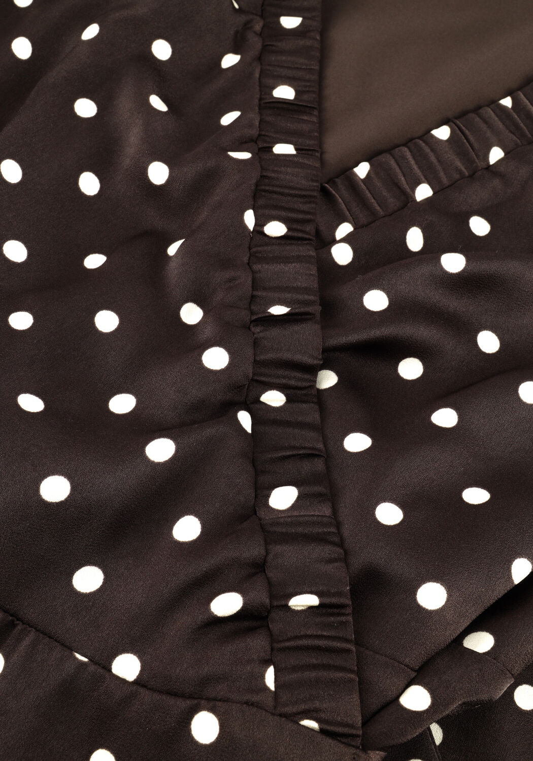 Braune NEO NOIR Midikleid MALINGA DOT DRESS - large