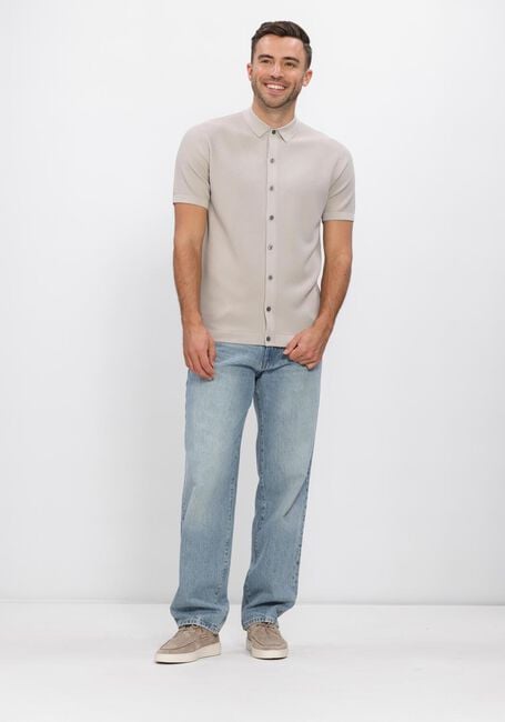 Beige GENTI Polo-Shirt SHIRT 8 BUTTON SS 1260 - large