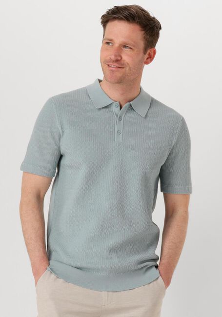 Hellblau PURE PATH Polo-Shirt REGULAR FIT POLO SS KNITWEAR - large