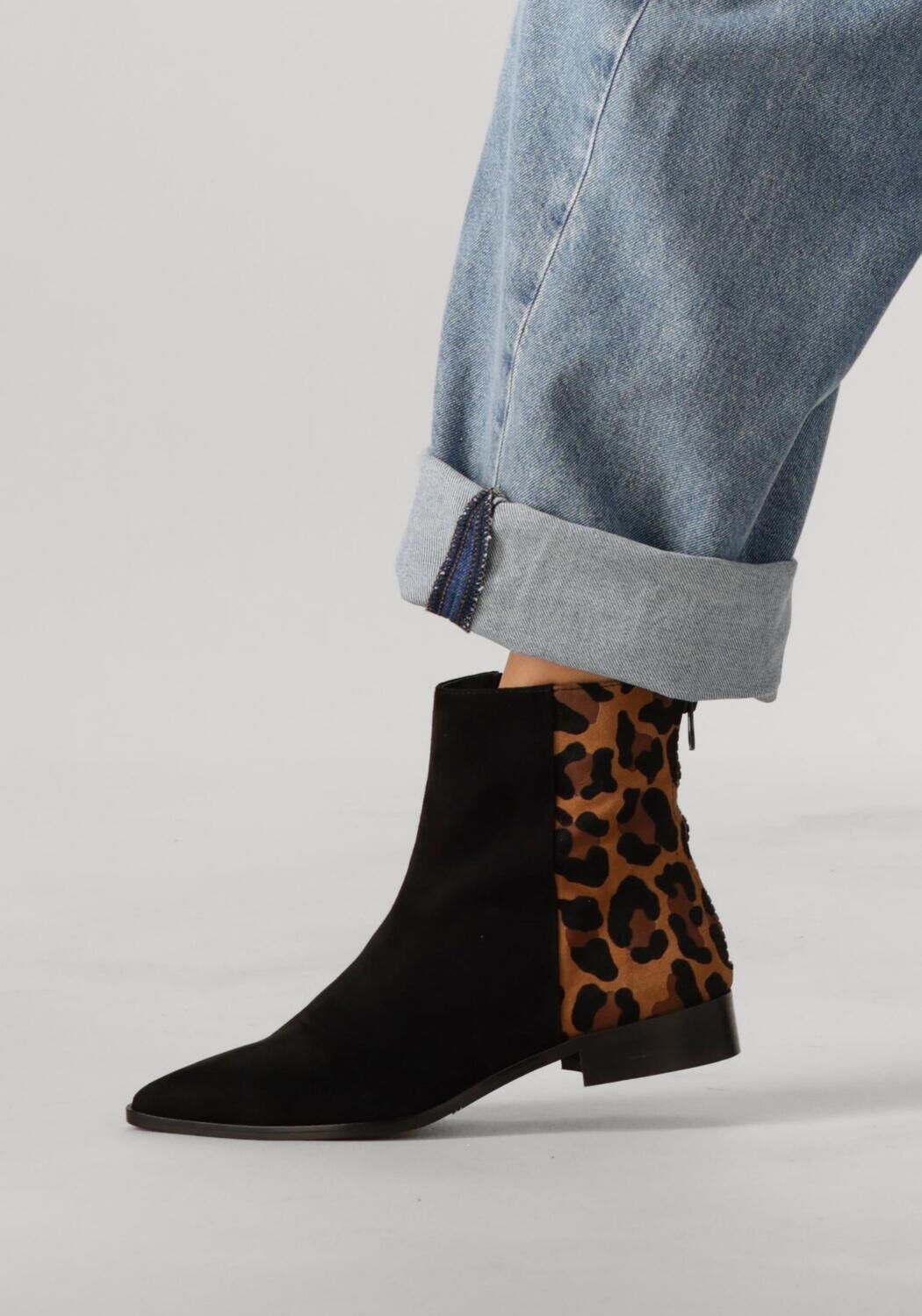 Schwarze STEFANO LAURAN Stiefeletten 22103 - large