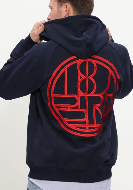 Dunkelblau WOODBIRD Sweatshirt WBPAW EMBLEM ZIP HOODIE - large