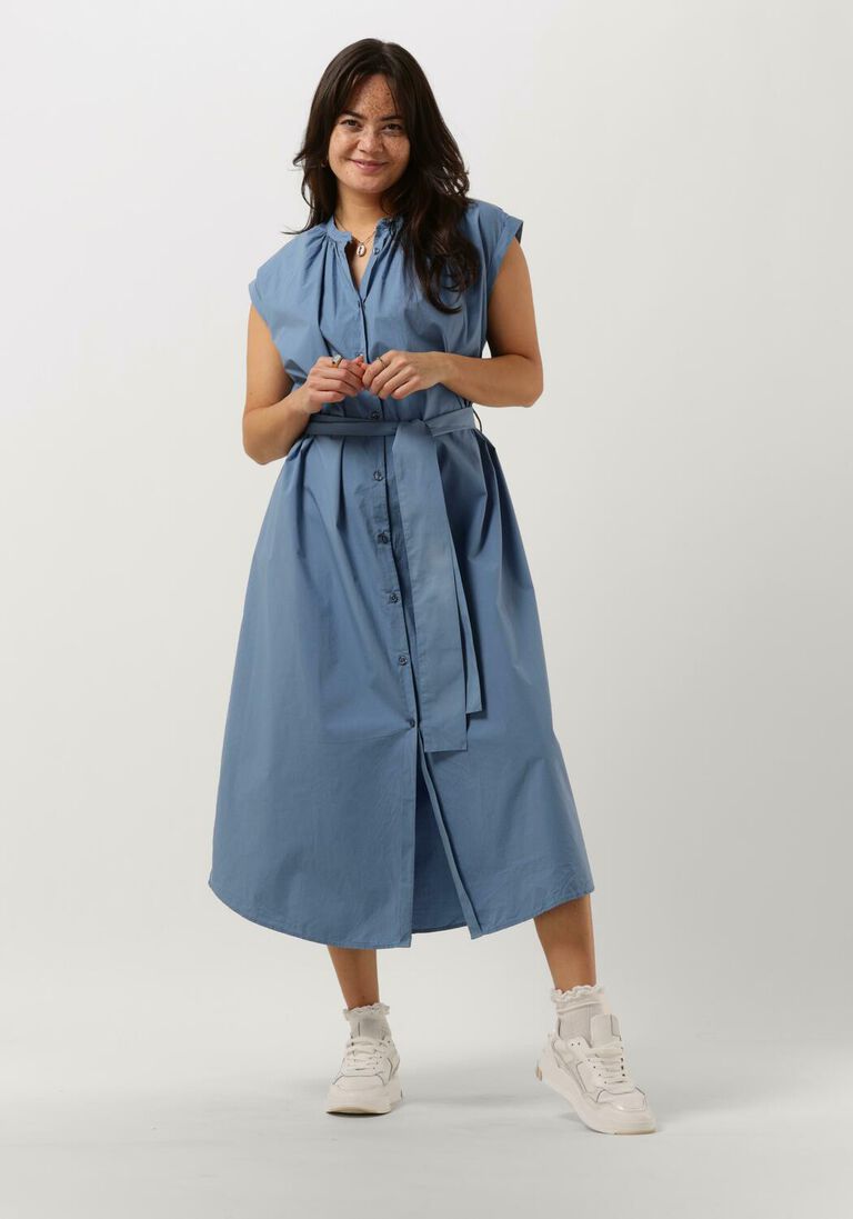 hellblau knit-ted midikleid karo