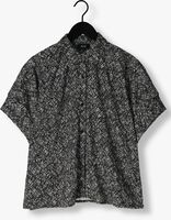 Schwarze ALIX THE LABEL Bluse LADIES WOVEN CRINKLE TEXT OVERSIZED BLOUSE