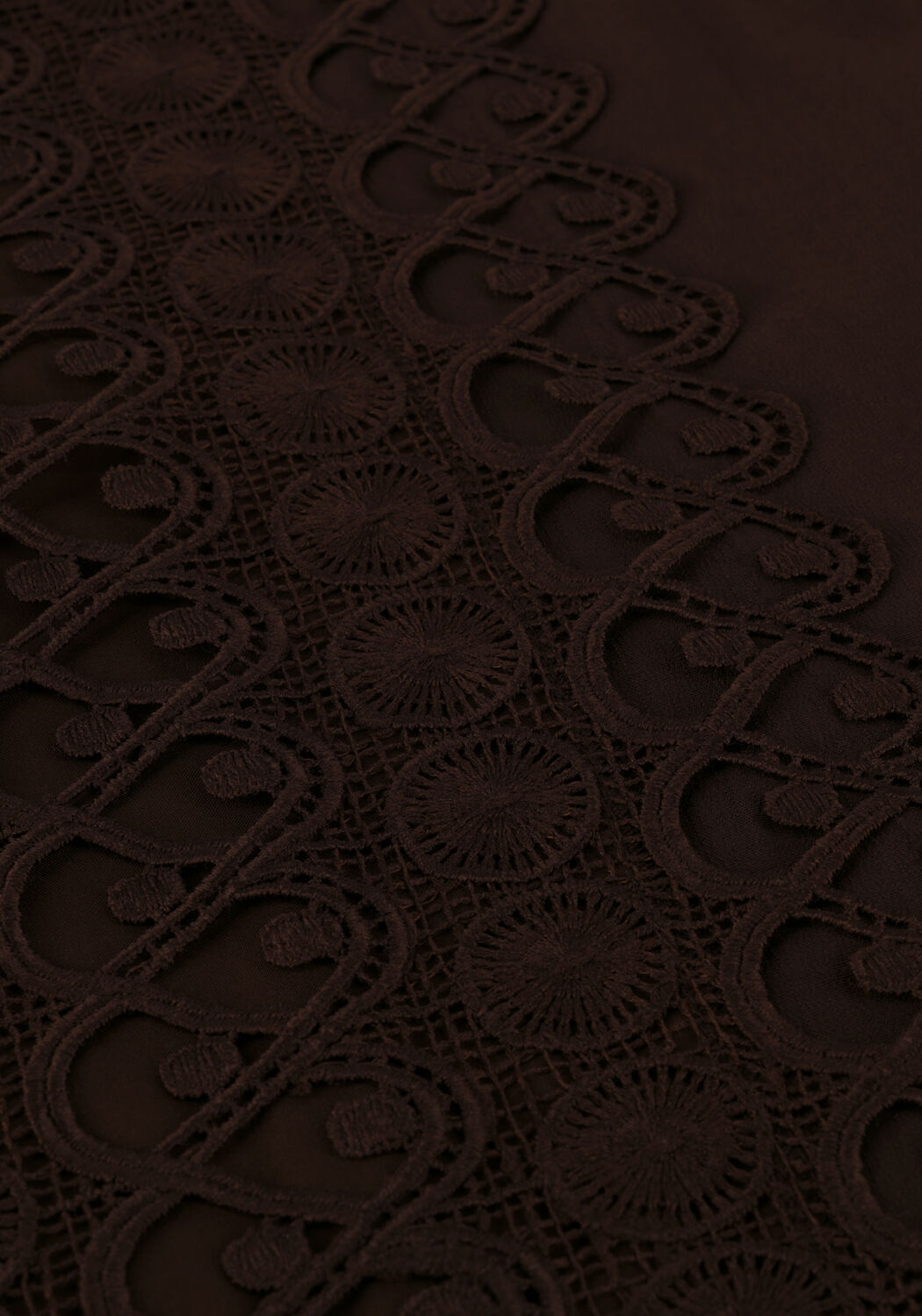 Braune NEO NOIR Blusen KATIE EMBROIDERY BLOUSE - large