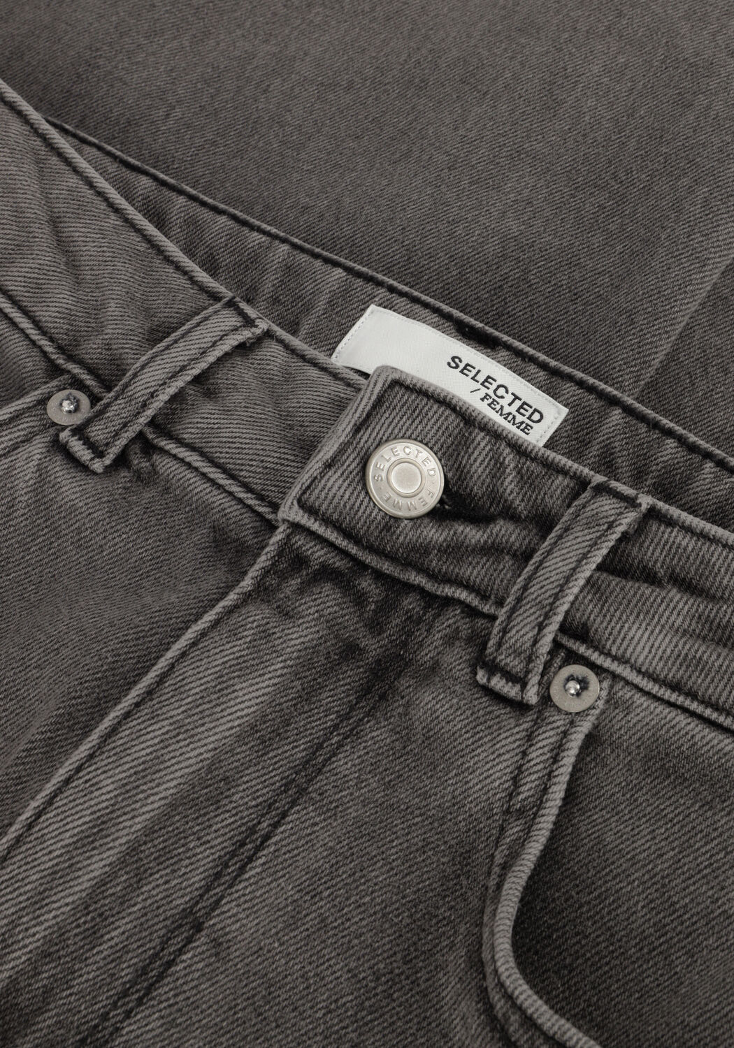 Hellgrau SELECTED WOMEN Wide jeans SLFALICE HW WID LONG ELOISE GRE JEA - large