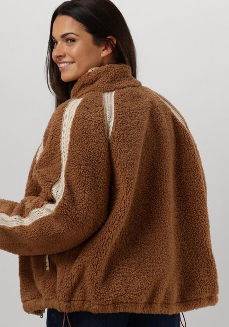 Cognacfarbene UGG Jack NIKIA CHROCHET FLUFF JACKET - large
