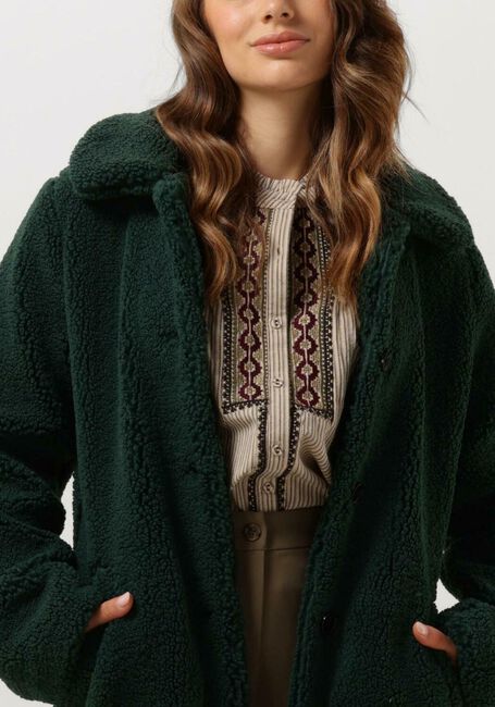 Dunkelgrün ANOTHER LABEL Fake-Fur-Jack MOUSSY COAT - large