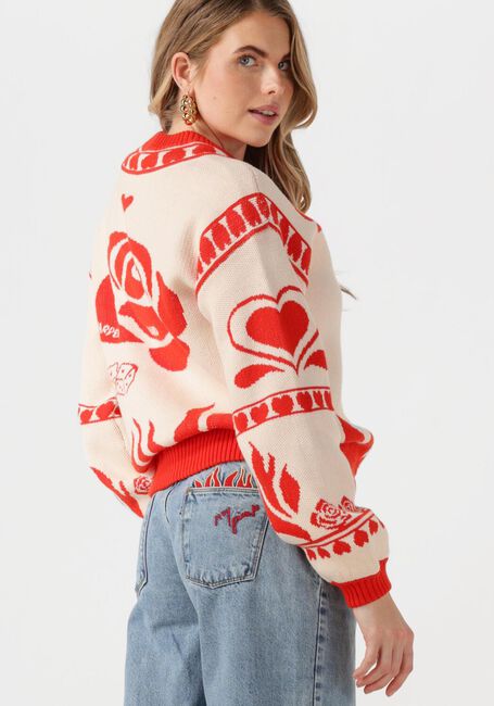 Rote HARPER & YVE Strickjacke JAZZ-CA - large