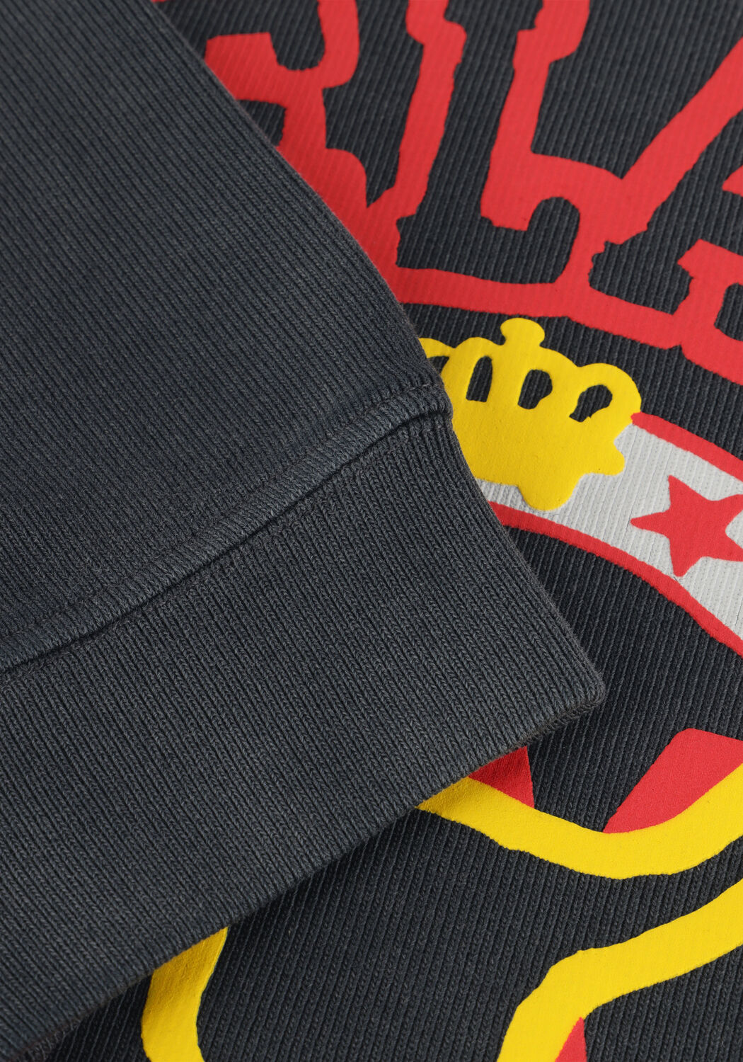 Schwarze ALIX THE LABEL Sweatshirt LADIES KNITTED VINTAGE PAINT SWEATER - large