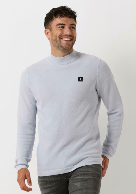 Blaue KULTIVATE Pullover KN STRUCTURE MOCK - large