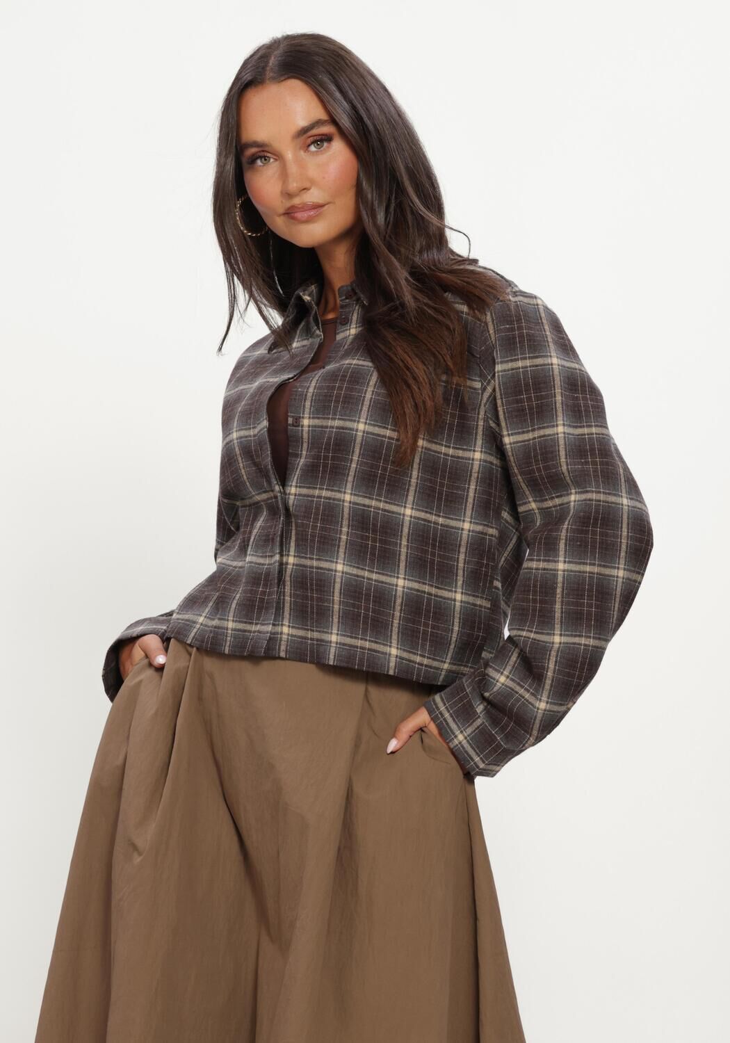 Braune MINUS Blusen MSREGINE SHIRT - large