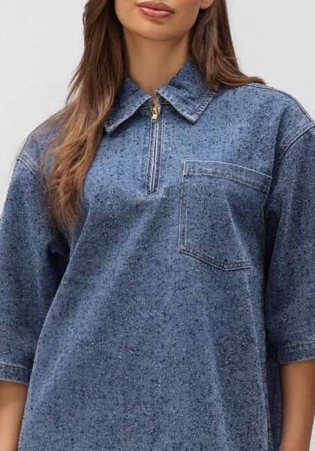 Blaue OBJECT Minikleid OBJFRIDA 3/4 SLEEVE LO DRESS - large