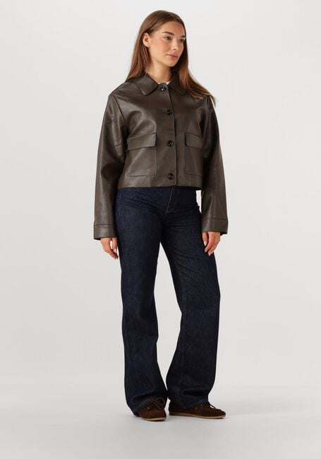 Braune NEO NOIR Jack ROMANA FAUX PU JACKET - large