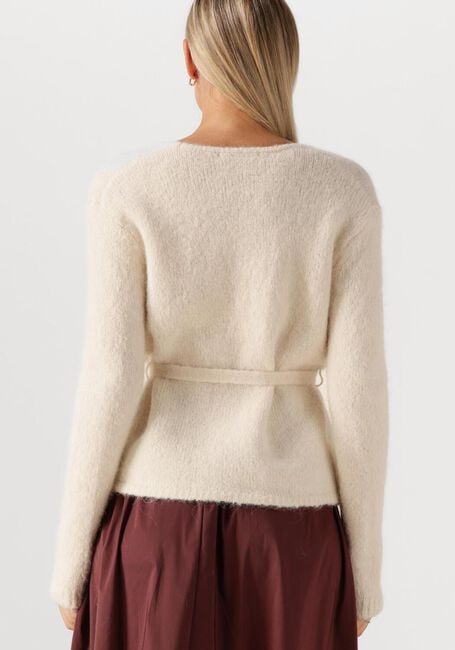 Creme SELECTED WOMEN Pullover SLFGABELLA LS KNIT BELT CARDIGAN - large