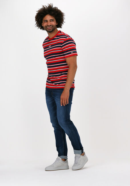 Rote TOMMY JEANS T-shirt TJM CENTRE GRAPHIC STRIPE TEE - large