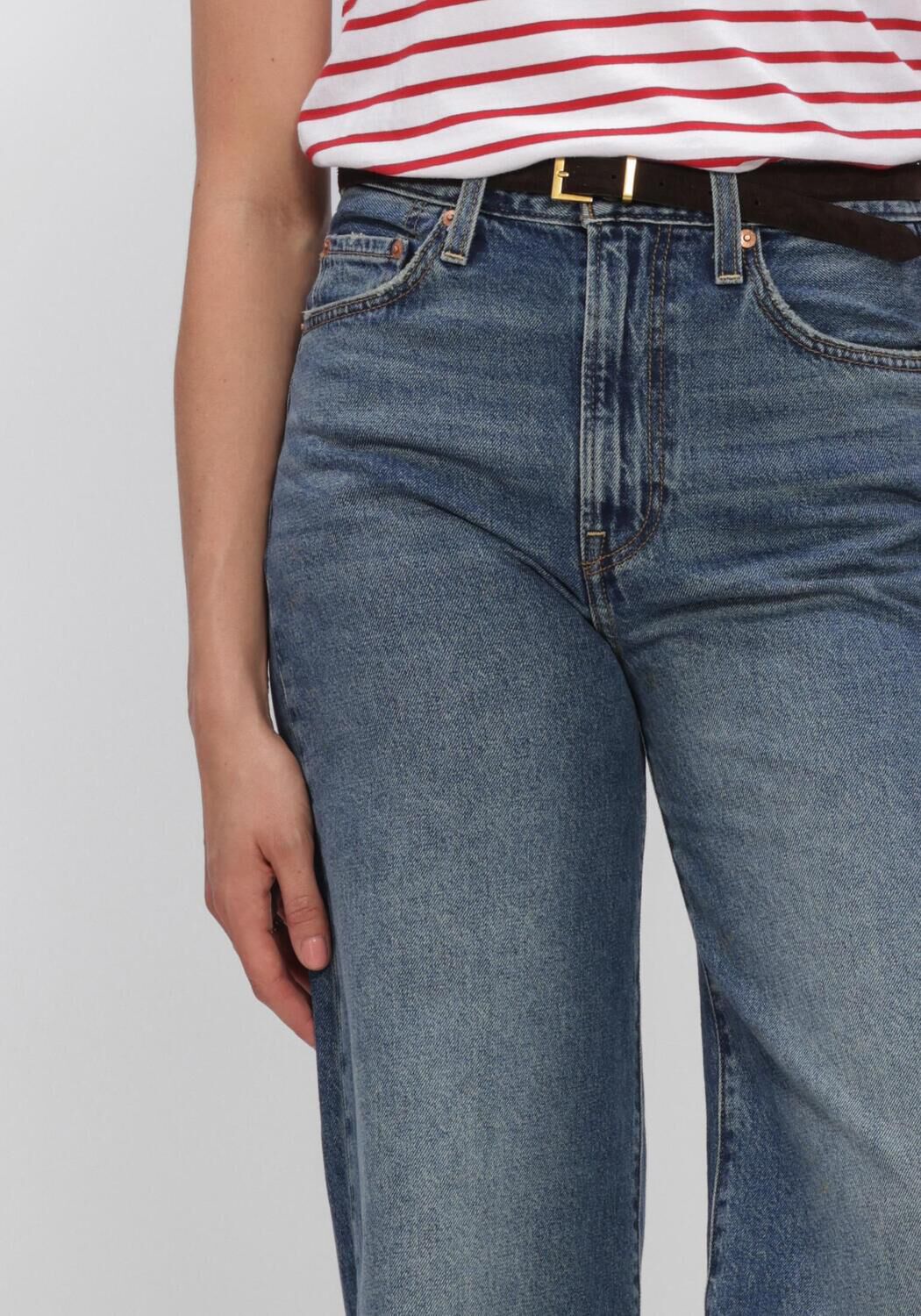 Blaue LEVI'S Wide jeans RIBCAGE WIDE LEG H223 - large