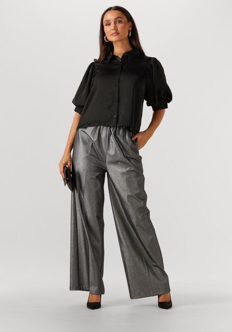 Schwarze NEO NOIR Top ETTA HEAVY SATEEN SHIRT - large