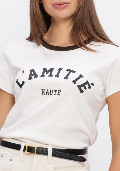 Nicht-gerade weiss HAUTE L'AMITI&Eacute; T-shirt NECKLINE LOGO TEE - large
