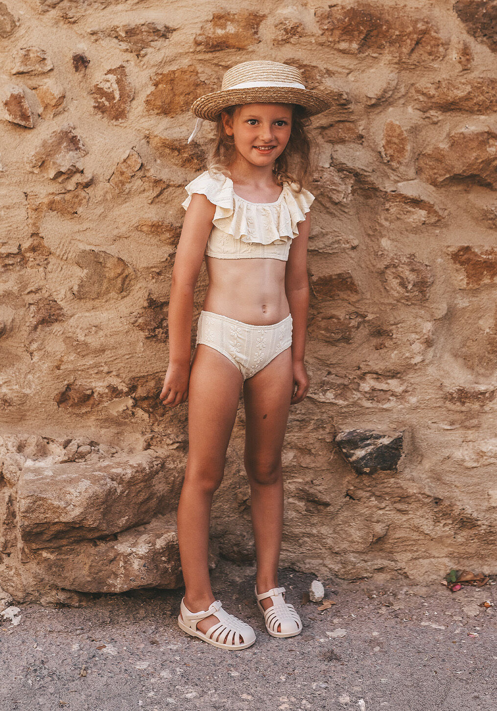 Ecru SALTED STORIES Bikinis ANGLAISE BIKINI - large